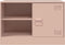 vidaXL - Tv-meubelen - 2 - st - 67x39x44 - cm - staal - roze