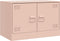 vidaXL - Tv-meubelen - 2 - st - 67x39x44 - cm - staal - roze