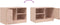 vidaXL - Tv-meubelen - 2 - st - 67x39x44 - cm - staal - roze