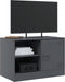 vidaXL - Tv-meubelen - 2 - st - 67x39x44 - cm - staal - antracietkleurig