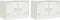 vidaXL - Tv-meubelen - 2 - st - 67x39x44 - cm - staal - wit