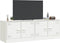 vidaXL - Tv-meubelen - 2 - st - 67x39x44 - cm - staal - wit
