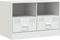 vidaXL - Tv-meubelen - 2 - st - 67x39x44 - cm - staal - wit