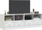 vidaXL - Tv-meubelen - 2 - st - 67x39x44 - cm - staal - wit
