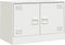 vidaXL - Tv-meubelen - 2 - st - 67x39x44 - cm - staal - wit