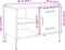 vidaXL - Tv-meubelen - 2 - st - 68x39x50,5 - cm - staal - mosterdgeel