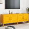 vidaXL - Tv-meubelen - 2 - st - 68x39x50,5 - cm - staal - mosterdgeel