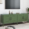 vidaXL - Tv-meubelen - 2 - st - 68x39x50,5 - cm - staal - olijfgroen
