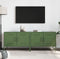 vidaXL - Tv-meubelen - 2 - st - 68x39x50,5 - cm - staal - olijfgroen