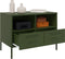 vidaXL - Tv-meubelen - 2 - st - 68x39x50,5 - cm - staal - olijfgroen