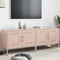 vidaXL - Tv-meubelen - 2 - st - 68x39x50,5 - cm - staal - roze