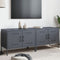 vidaXL - Tv-meubelen - 2 - st - 68x39x50,5 - cm - staal - antracietkleurig