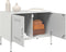 vidaXL - Tv-meubelen - 2 - st - 68x39x50,5 - cm - staal - wit