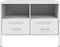 vidaXL - Tv-meubelen - 2 - st - 68x39x50,5 - cm - staal - wit