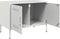 vidaXL - Tv-meubelen - 2 - st - 68x39x50,5 - cm - staal - wit