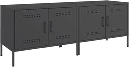 vidaXL - Tv-meubelen - 2 - st - 68x39x50,5 - cm - staal - zwart