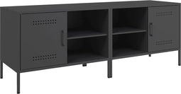 vidaXL - Tv-meubelen - 2 - st - 68x39x50,5 - cm - staal - zwart