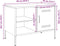 vidaXL - Tv-meubelen - 2 - st - 68x39x50,5 - cm - staal - zwart