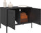 vidaXL - Tv-meubelen - 2 - st - 68x39x50,5 - cm - staal - zwart