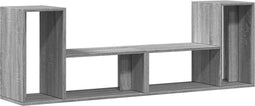 vidaXL - Tv-meubelen - 2 - st - 75x30x50 - cm - bewerkt - hout - grijs - sonoma - eiken