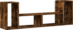 vidaXL - Tv-meubelen - 2 - st - 75x30x50 - cm - bewerkt - hout - gerookt - eikenkleurig