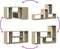 vidaXL - Tv-meubelen - 2 - st - 75x30x50 - cm - bewerkt - hout - sonoma - eikenkleurig