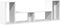 vidaXL - Tv-meubelen - 2 - st - 75x30x50 - cm - bewerkt - hout - wit