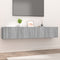 vidaXL - Tv-meubelen - 2 - st - 80x30x30 - cm - bewerkt - hout - grijs - sonoma - eiken