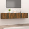 vidaXL - Tv-meubelen - 2 - st - 80x30x30 - cm - bewerkt - hout - gerookt - eikenkleur