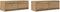 vidaXL - Tv-meubelen - 2 - st - 80x31x25,5 - cm - bewerkt - hout - artisanaal - eiken