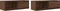 vidaXL - Tv-meubelen - 2 - st - 80x31x25,5 - cm - bewerkt - hout - bruin - eikenkleur