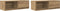vidaXL - Tv-meubelen - 2 - st - 80x31x25,5 - cm - bewerkt - hout - artisanaal - eiken