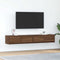 vidaXL - Tv-meubelen - 2 - st - 80x31x25,5 - cm - bewerkt - hout - bruin - eikenkleur