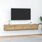 vidaXL - Tv-meubelen - 2 - st - 80x31x25,5 - cm - bewerkt - hout - artisanaal - eiken