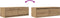 vidaXL - Tv-meubelen - 2 - st - 80x31x25,5 - cm - bewerkt - hout - artisanaal - eiken