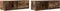 vidaXL - Tv-meubelen - 2 - st - 80x31x25,5cm - bewerkt - hout - gerookt - eikenkleurig