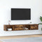 vidaXL - Tv-meubelen - 2 - st - 80x31x25,5cm - bewerkt - hout - gerookt - eikenkleurig