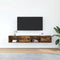 vidaXL - Tv-meubelen - 2 - st - 80x31x25,5cm - bewerkt - hout - gerookt - eikenkleurig