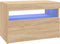 vidaXL - Tv-meubelen - 2 - st - LED-verlichting - 60x35x40 - cm - sonoma - eikenkleur