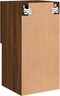 vidaXL - Tv-meubelen - 2 - st - met - LED-verlichting - 30,5x30x60 - cm - bruineiken