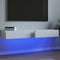 vidaXL - Tv-meubelen - 2 - st - met - LED-verlichting - 60x35x15,5 - cm - wit