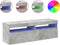 vidaXL - Tv-meubelen - 2 - st - met - LED-verlichting - 60x35x40 - cm - betongrijs