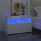 vidaXL - Tv-meubelen - 2 - st - met - LED-verlichting - 60x35x40 - cm - hoogglans - wit