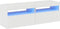 vidaXL - Tv-meubelen - 2 - st - met - LED-verlichting - 60x35x40 - cm - hoogglans - wit