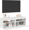 vidaXL - Tv-meubelen - 2 - st - met - LED-verlichting - 60x35x40 - cm - hoogglans - wit
