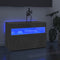 vidaXL - Tv-meubelen - 2 - st - met - LED-verlichting - 60x35x40 - cm - betongrijs