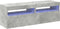 vidaXL - Tv-meubelen - 2 - st - met - LED-verlichting - 60x35x40 - cm - betongrijs