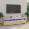vidaXL - Tv-meubelen - 2 - st - met - LED-verlichting - 75x35x40 - cm - sonoma - eiken