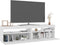 vidaXL - Tv-meubelen - 2 - st - met - LED-verlichting - 75x35x40 - cm - wit
