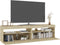 vidaXL - Tv-meubelen - 2 - st - met - LED-verlichting - 75x35x40 - cm - sonoma - eiken